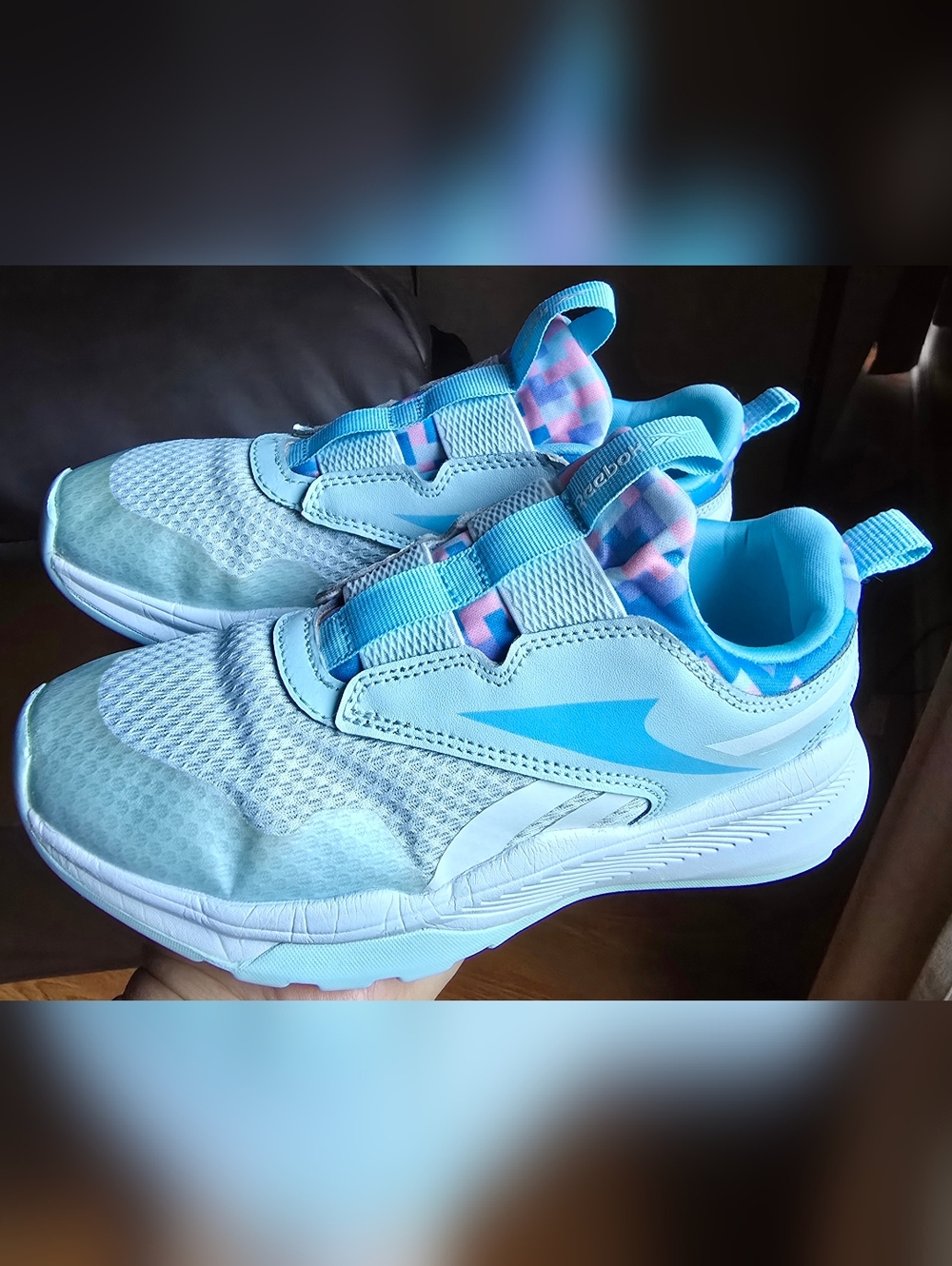 Sz 2 Little Girl's REEBOK XT SPRINTER Slip-on Always Blue Running Shoes